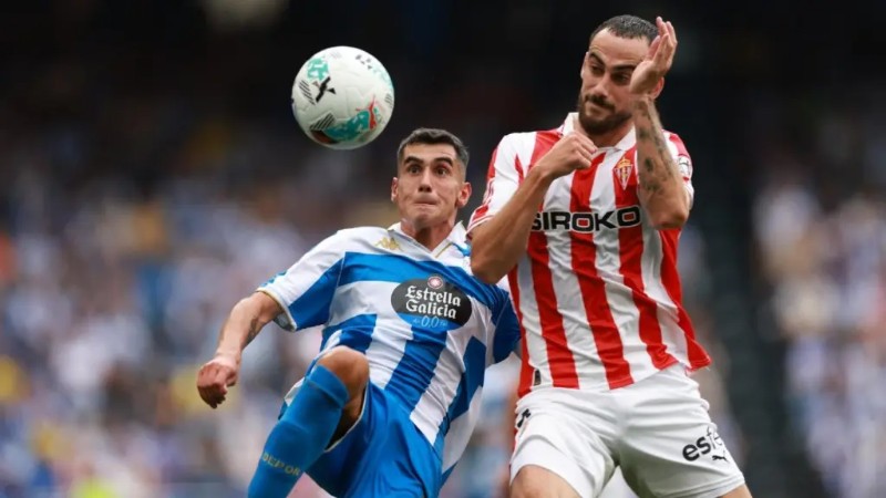 Sporting Gijon bị đánh giá thấp hơn Deportivo
